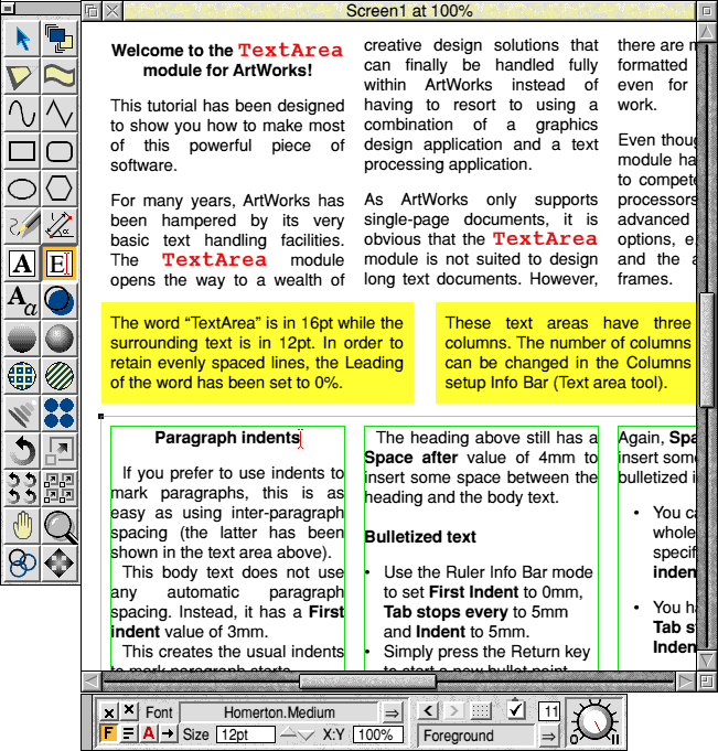 TextArea screenshot