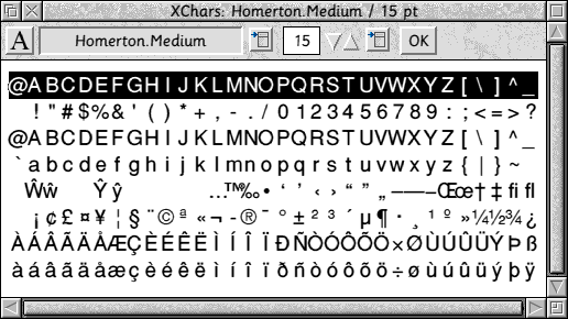 XChars screenshot